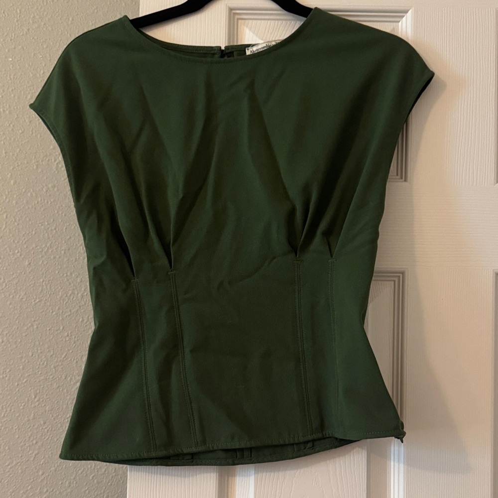 Abercrombie & Fitch Dark Green Blouse